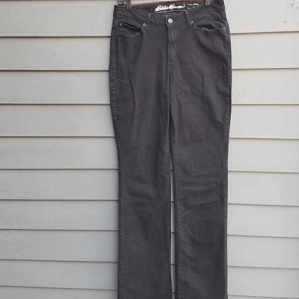 Eddie Bauer Curvy Boot cut Black Jeans Size T8